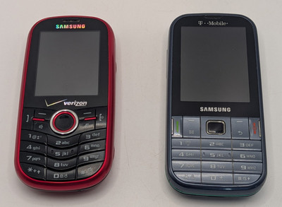 Lot Of 2 Samsung Intensity & Gravity  Cellular Keyboard Phones For Parts
