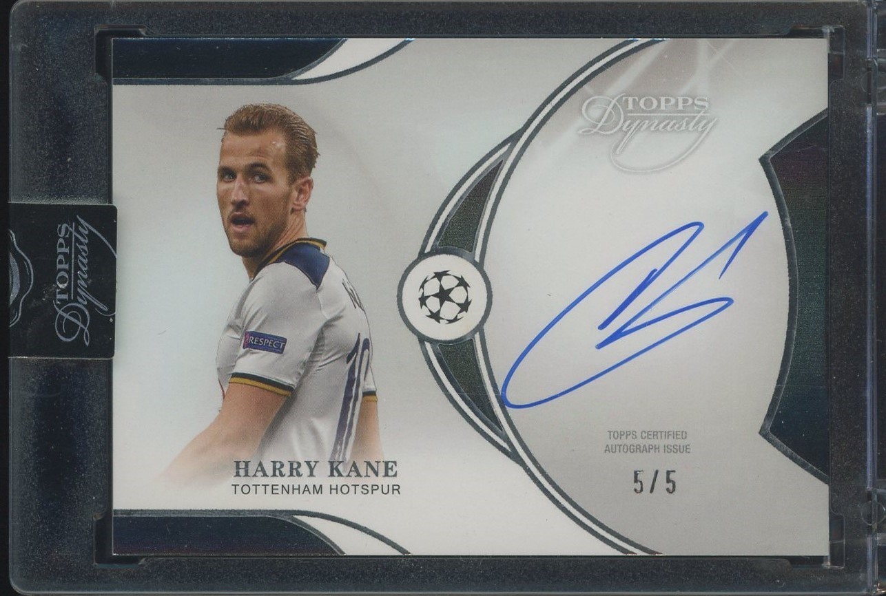 2024 Topps Dynasty UEFA UCC Harry Kane Debut Day Inscription AUTO 5/5