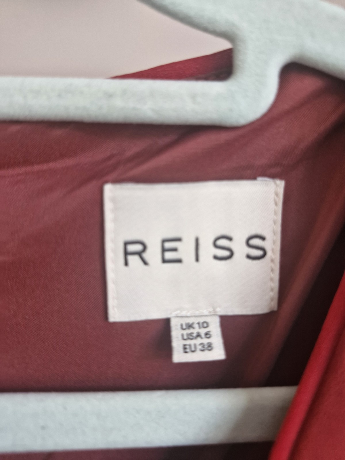 REISS SARA Red Dress Size 10 UK image 3