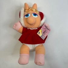 Vintage 1988 McDonald's Muppet Babies Baby Miss Piggy Plush Jim Henson 10" Tag