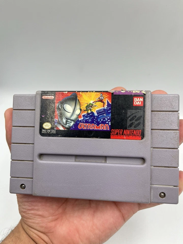 Ultraman (Nintendo SNES, 1991) Authentic Cart Only Tested and Working - Image 4 of 4