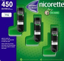 Nicorette QuickMist Fresh Mint 150 sprays, 3-pack