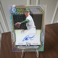 202 Bowman Chrome Shotaro Morii Mega Box Mojo Refractor Auto Athletics #BMA-SM