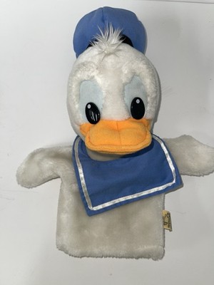 Vintage Donald Duck 12'' Plush Puppet 1986 Walt Disney Productions - Applause