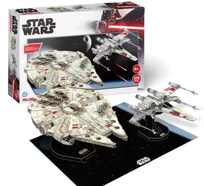 Disney Star Wars Millennium Falcon & X Wing Starfighter Set Papier 3D Modellbausatz