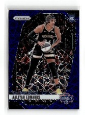 2024 Panini Prizm WNBA - Aaliyah Edwards #70 Blue Velocity Prizm (RC)
