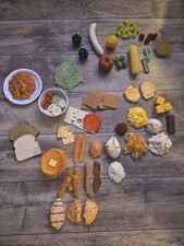 87+ Piece Lot of Vintage NASCO Realistic PROP Display Nurtritional Food Rubber