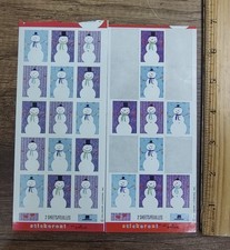 Hallmark Stickeroni Christmas Snowman Stickers 2 sheets S222