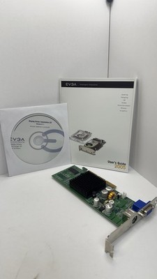 EVGA NVIDIA e-Geforce MX4000 64MB AGP GPU Video Graphics Card GeForce4 MX