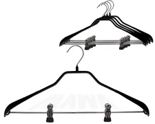 Mawa by Reston Lloyd BodyForm Series Non-Slip Space Saving Clothes Hanger wit...