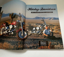 Harley-Davidson : An Illustrated History by Shaun Barrington 1994 Hardcover asis