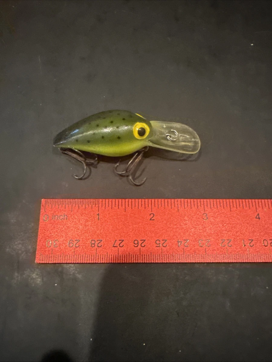 Leurre Storm Wiggle Wart V126 Pré-Rapala - Métallique Or Taches - Crankbait Vintage