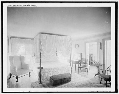 Mount Vernon Virginia George Washington Bedroom c1910 Estates Dwelling Beds