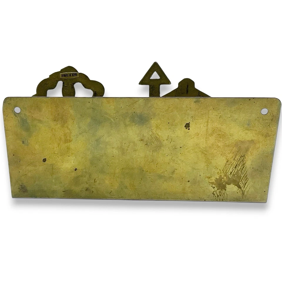 MCM Sólido LATÓN CASA Gancho de Pared Soporte Llaves Correa Sombrero Abrigo Letras Billetera Usado en Excelente Condición Foto 3 de 4