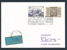 D466586 Austria Cover Christmas 1991 Christkindl