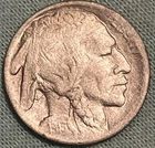 1913 D Denver Mint Type 1 Buffalo Nickel Half Horn