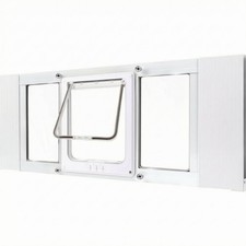 Window Pet Door White Finish Pet Door Panel Easy Install