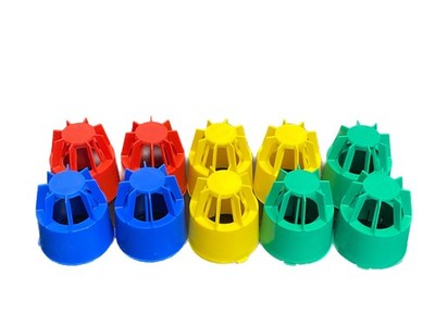 Used (10) IBI TUNAIR Two-Piece PP Flask Caps for 300mL Shaker Flasks SS-3014