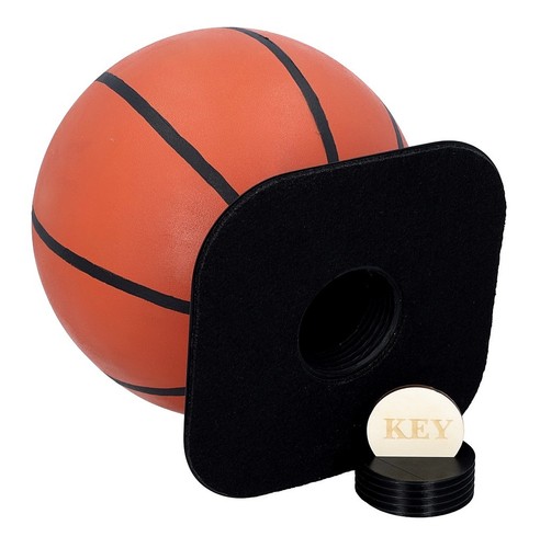Basketbalvormige urn van roestvrij staal - Afbeelding 4 van 8