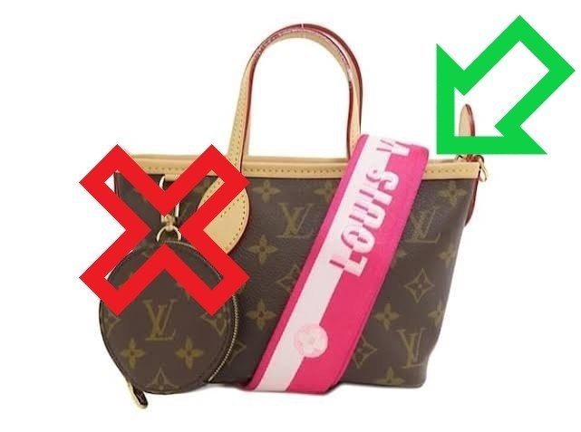 LOUIS VUITTON Shoulder Strap M46786 Neverfull BB Rose Peony NEW Adjustable image 7