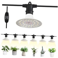 Outdoor Grow Lights for Plants, Full Spectrum Greenhouse Grow Light, 6 Lights