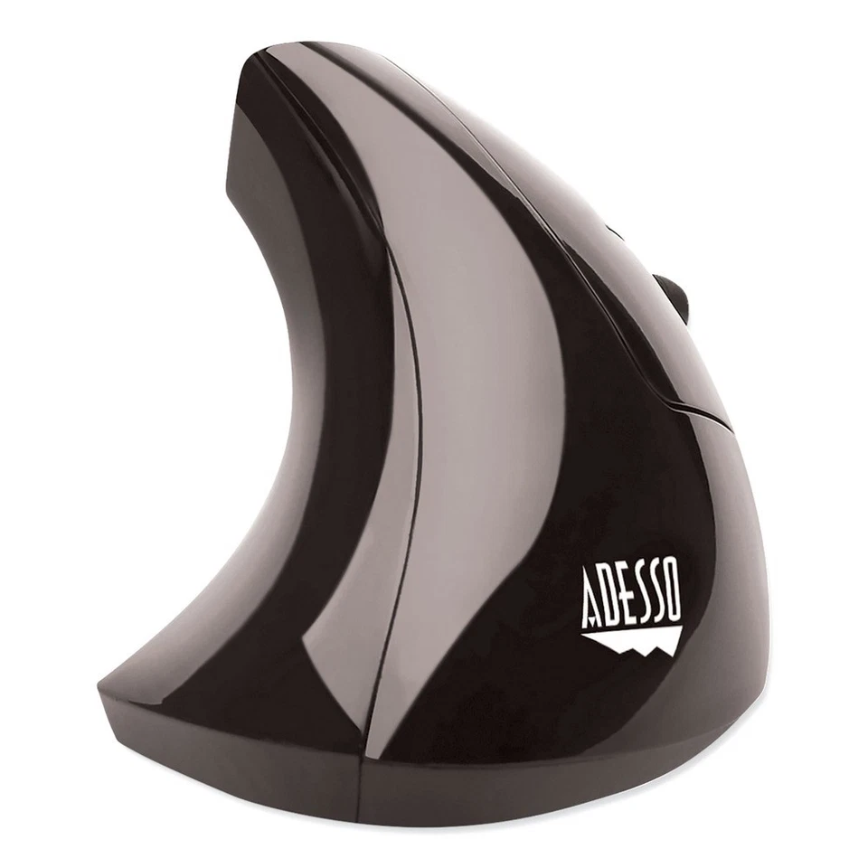 Adesso IMOUSEE10 Right Hand Wireless Vertical Ergonomic USB Mouse - Black New - Image 3 of 4
