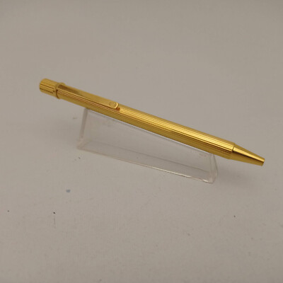 Cartier must de Cartier ボールペン CARTIER MUST DE CARTIER GOLD PLATED GODRON BALLPOINT PEN