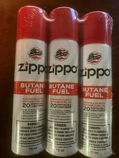 Zippo Lighter Butane fuel 3 pack