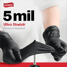 Disposable Nitrile Gloves, 5Mil Chemical Resistant Powder-Free Latex-Free Glo...