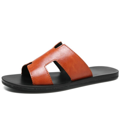 Men Vintage Slide Sandals Comfortable Lightweight Summer Beach Slides for Men