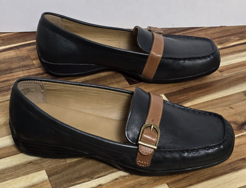 Array Windsor Women's Black Leather Loafers Size 8M - Picture 3 of 11