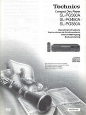 TECHNICS CD-player -SL-PG380A SL-PG480A SL-PG580A: MANUAL PDF in Dutch  more