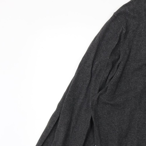 Haggar Mens Grey V-Neck Acrylic Blend Jumper Size XL Long Sleeve - Picture 6 of 12