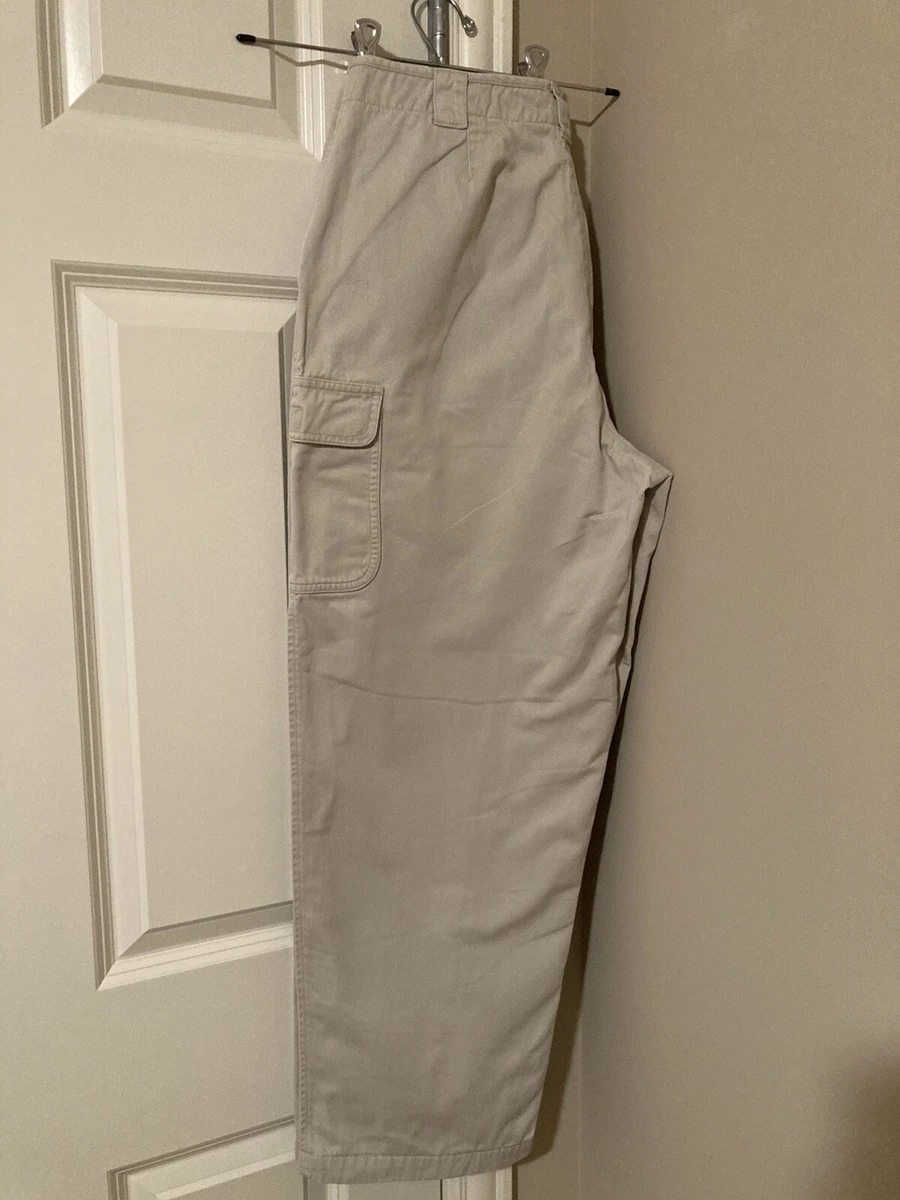 Women's L.L. Bean Fleece-Lined Cargo Pants, Size 14 Regular - Good