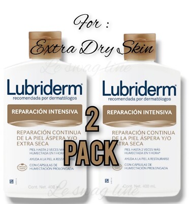 2 PACK LUBRIDERM REPARACION INTENSIVA CON PRO CERAMIDAS Y KARITE 400 ML  C/U