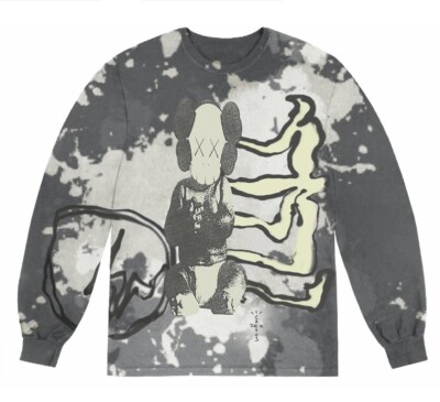 Travis Scott X Cactus Jack x Kaws X Fragment Long Sleeve Tie Dye XL Sold Out
