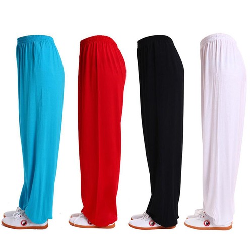 Silk Chinese Kung Fu Tai Chi Pants Martial Arts Trousers Bloomers Uniforms S-XXL - Picture 2 of 13