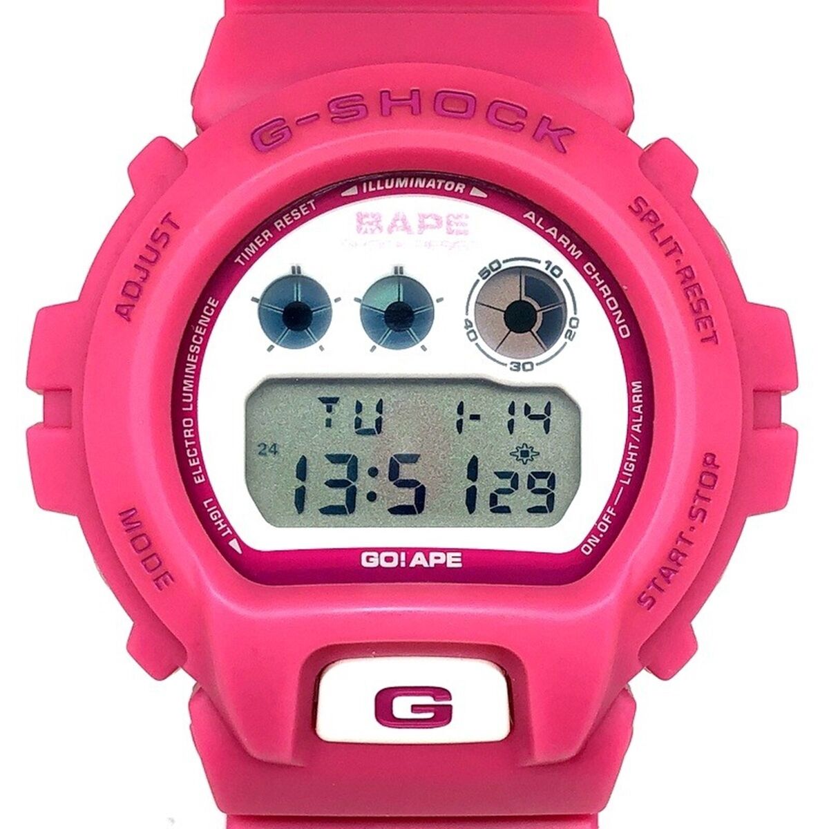 CASIO G-SHOCK A BATHING APE 1000 Limited model DW6900 Pink CASIO G-SHOCK A BATHING APE 1000 Limited model DW6900 Pink