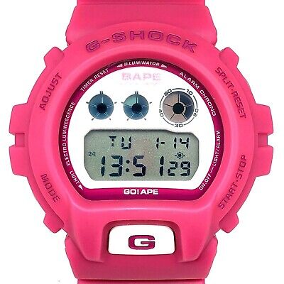 CASIO G-SHOCK A BATHING APE 1000 Limited model DW6900 Pink CASIO G-SHOCK A BATHING APE 1000 Limited model DW6900 Pink