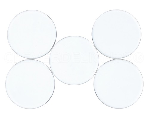 Azulejos de vidrio redondos - transparentes - de 1/2"" a 4"" de diámetro - vidrio transparente artesanal hágalo usted mismo - Imagen 14 de 26