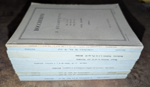 Lotto 12 Spartiti Tascabili Ricordi Vintage Mozart Beethoven Ciaikovski - Picture 5 of 18
