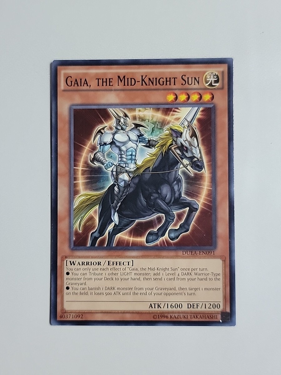Gaia, The Mid-Knight Sun - DUEA-EN091 - Unlimited - YuGiOh-LP | eBay