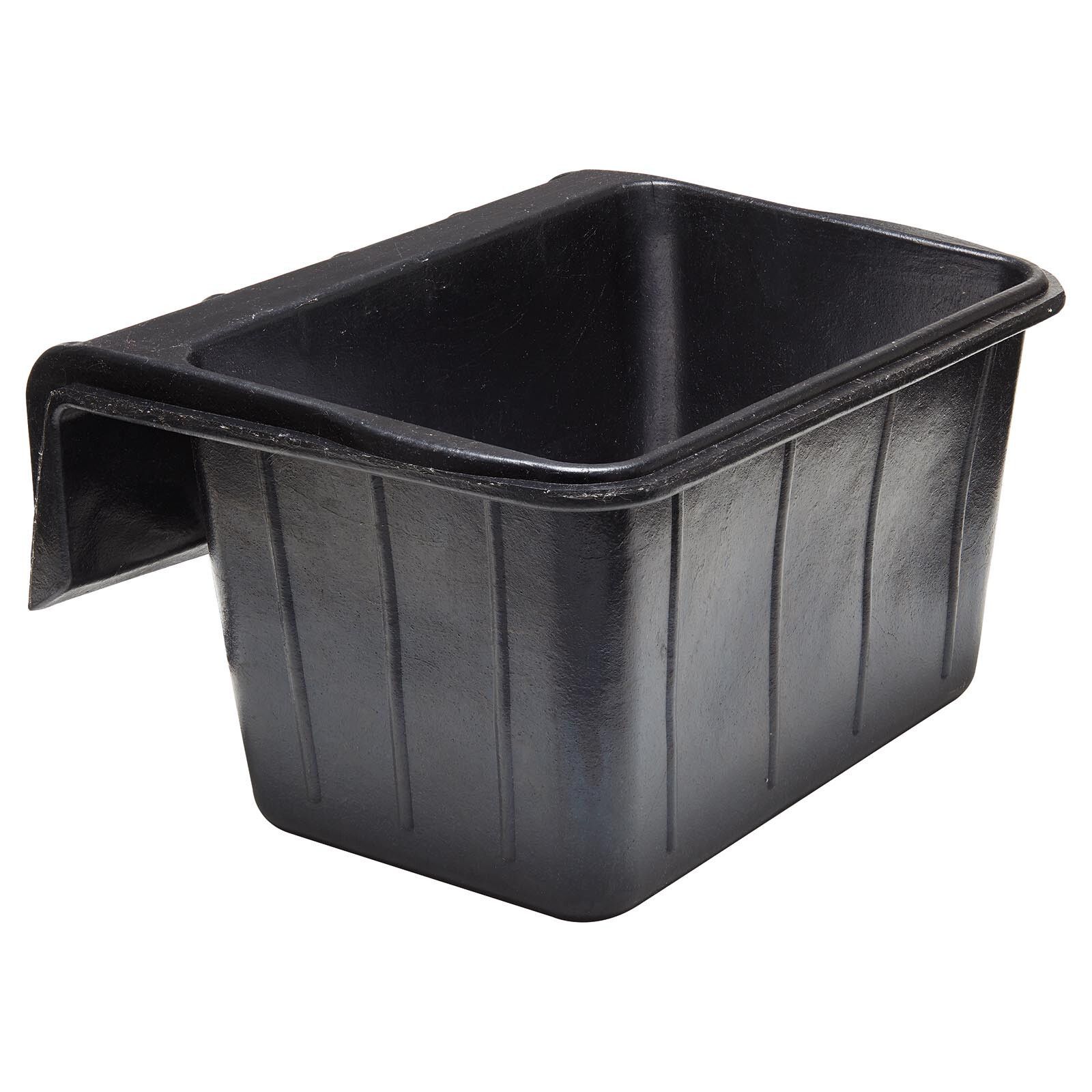 Rubber Hook Over Manger Horse Feed Bowl 16 L Stable Fence Feeder Trough
