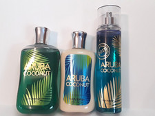 Bath Body Works 2013 Aruba Coconut Fragrance Mist Shea Lotion & Shower Gel SET