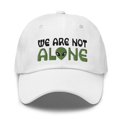 We Are Not Alone Alien UFO Ball Cap Dad Hat for Men Women