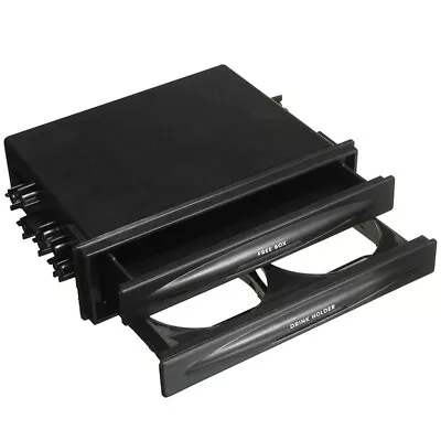 BCSMMCAR Car Dash Trim Double Din Radio Pocket Kit Drink Cup Holder Storage Box Accessory