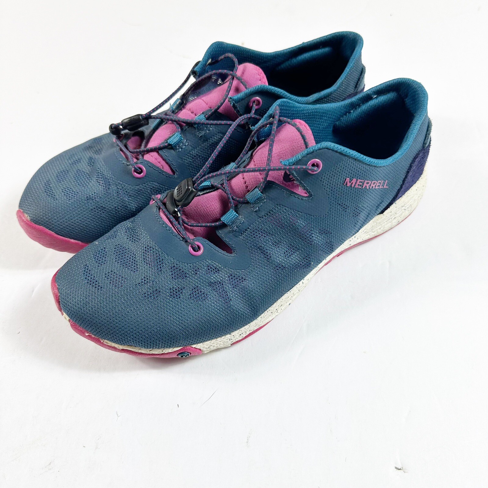 Scarpe da donna Merrell 7 5 all out blu lucido ala fucsia sneakers da passeggio trail