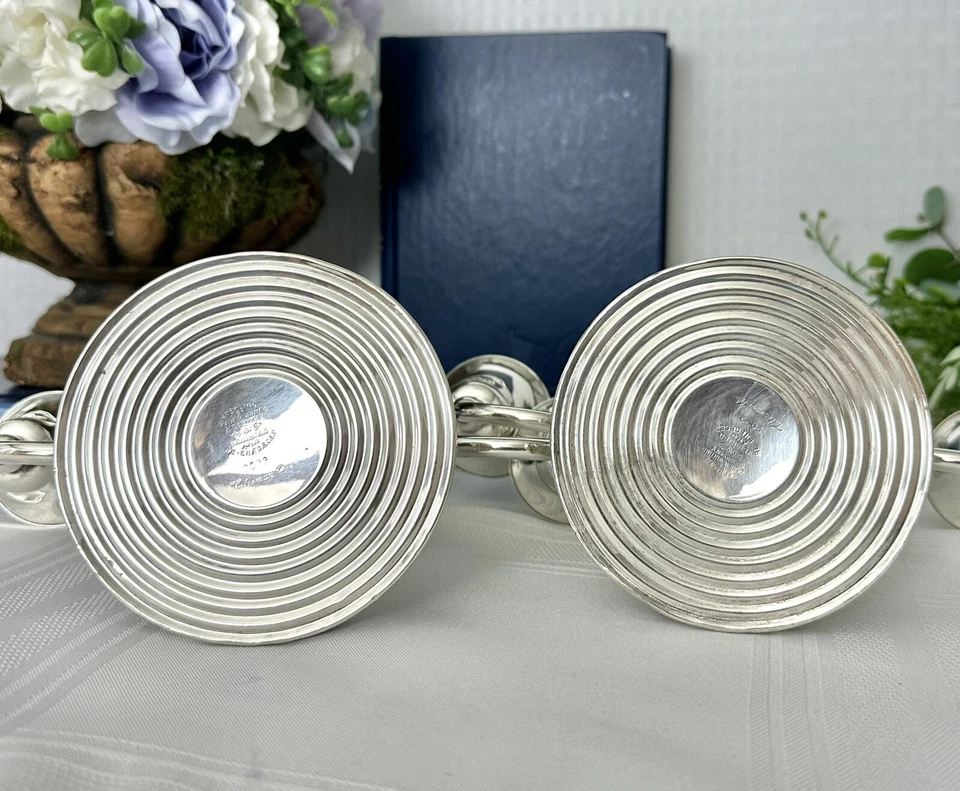 Frank Whiting талисман роза серебро канделябр винтажный набор 2 скидка ~ - Изображение 4 из 4