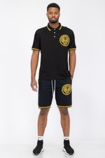 Men  s 2-piece Short Set Polo T-Shirt with Matching Comport Flexiable Shorts NEW