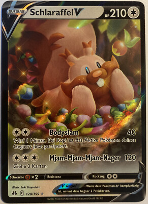 Pokemon Schlaraffel V | Deutsch 120/159 Zenit der Könige | Near Mint